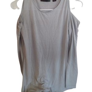 Gray long-sleeve shirt